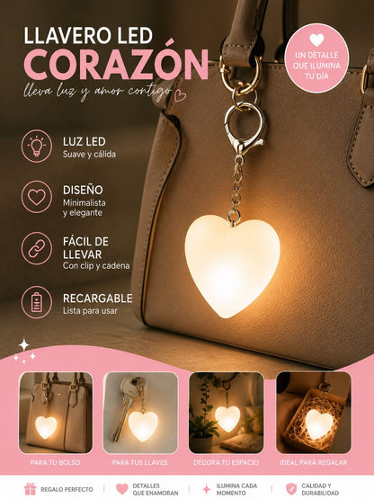 Heart Beam LED Purse Light